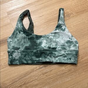 lululemon athletica Green Tie-Dye Sports Bra